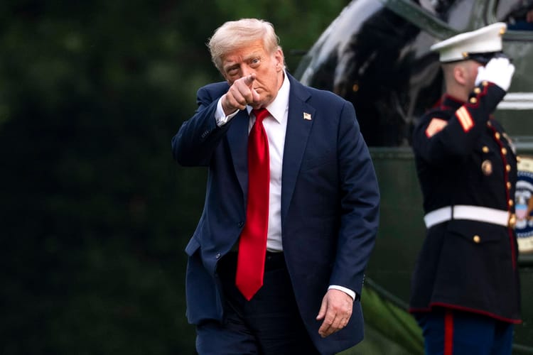 US President Trump returns to the White House