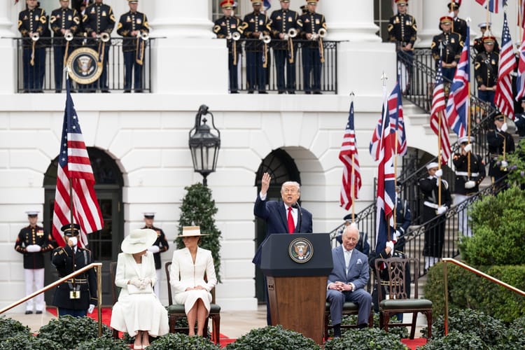 Królowa Camille, Melania Trump, Donald Trump, Karol III