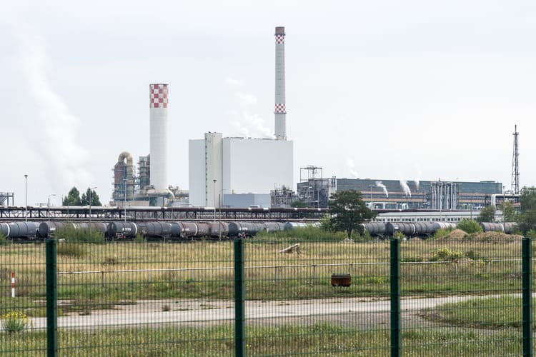 Rafineria w Schwedt w Brandenburgii