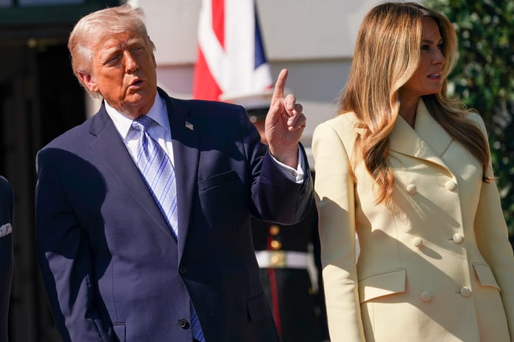 Donald Trump z żoną Melanią.