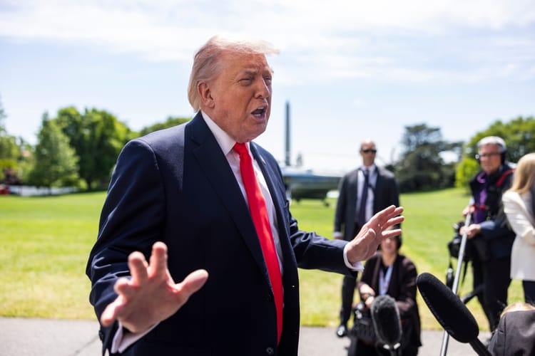 US President Trump speaks on Iran war, Spirit Airlines from White House