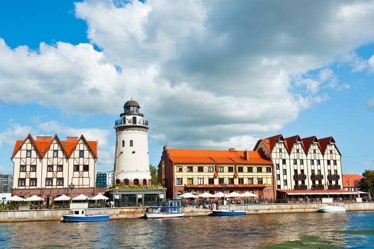 Kaliningrad,,Russia,-,September,06,,2019:,Fishing,Village,In,Sunny