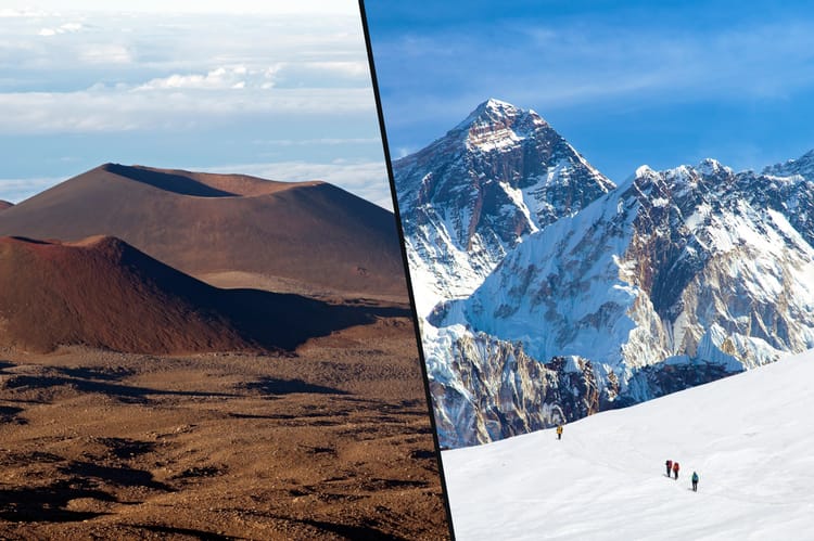 Mauna Kea i Mount Everest