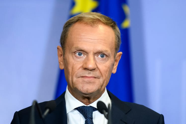 European,Council,President,Donald,Tusk,During,Visit,To,Kyiv,,Ukraine.