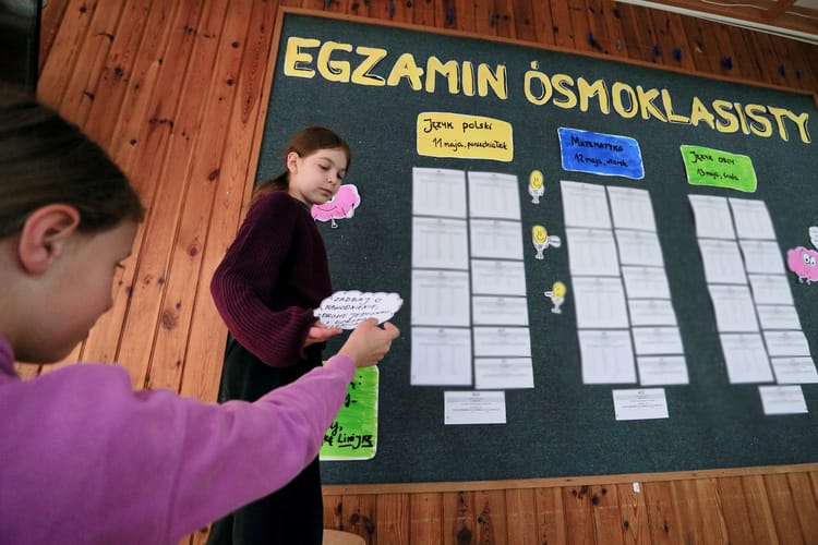 Przygotowania do egzaminu ósmoklasisty.