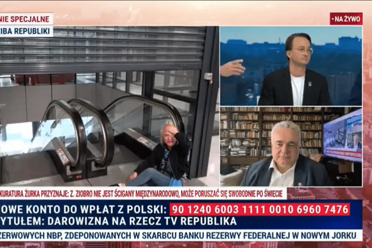 Kadr z Telewizji Republika.