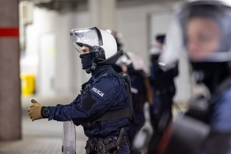 10.27.2025,Wroclaw,,Poland,,A,Riot,Policeman,In,A,Helmet,At