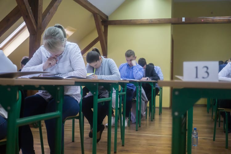 Boles?awiec,,Poland,5,May,2017,Unidentified,Students,Write,Matura,Exam